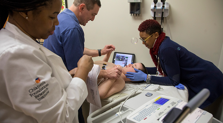 a patient is participating in pediatric neurological research